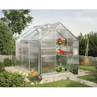 Pergart Vitavia, Gewächshaus "Calypso 4400", aluminium eloxiert, 4,4 m², 6 mm HKP