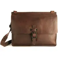Harold's Leder Businesstasche Umhängetasche Aberdeen Messengerbag Brown dunkelbraun