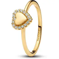 Pandora 163801C01 Damenring Herz Goldfarben