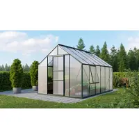Pergart Vitavia, Aktionsangebot (inkl. 100 Euro Zubehör): Gewächshaus "Meridian 1 9900", smaragd grün, 9,9 m², 4 mm HKP