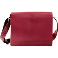 Harold's Leder Businesstasche Umhängetasche Campo Messengerbag Red rot