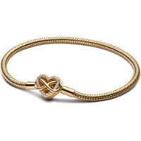 Pandora 563758C01 Damenarmband Funkelndes Unendlichkeits-Herz Goldfarben