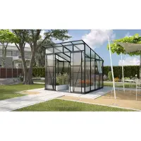 Vitavia Vitavia, Aktionsangebot (inkl. 100 Euro Zubehör): Gewächshaus "Playa 7600", schwarz, 7,6 m², 6 mm HKP