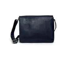 Harold's Leder Businesstasche Umhängetasche Campo Messengerbag Dark Blue dunkelblau