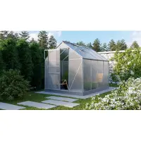 Vitavia Gewächshaus "Planet 5000" inkl. Fundament aluminium 5,0 m² 6 mm HKP