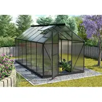Pergart Vitavia Gewächshaus "Triton 7500" inkl. Stahlfundament schwarz 7,5 m² 4 mm HKP