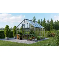 Vitavia Vitavia, Aktionsangebot (inkl. 100 Euro Zubehör): Gewächshaus "Meridian 1 6700", aluminium, 6,7 m², 3 mm ESG