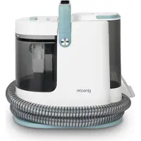 H.Koenig TWT99 Reinigungsgerät für Sofa, Stoff, Warmwasser, Dampfreiniger 1700 W, Shampoo mit Doppeltank 1600 ml und 1250 ml, Teppichreiniger, Teppiche, Polsterung, Glas, Auto