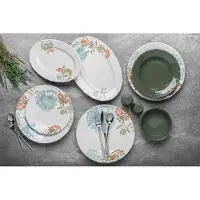 Hermia Concept , 58KKT000137, Tafelservice (29-teilig), Mehrfarbig, 100 % PORZELLAN, 25 x 25 cm