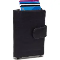 Chesterfield Antique Buff Prague Kreditkartenetui RFID Leder 7 cm The Chesterfield Brand Navy