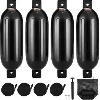 Vevor Fender-Set 4 Aufblasbare Fenders 13,97 x 50,8 cm Bootsfender