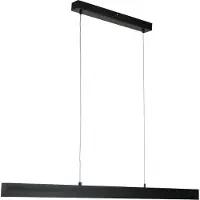 Licht-Erlebnisse LED Hängeleuchte Schwarz 100 cm lang warmweiß 2700 K dimmbar Metall Modern Hängelampe Pendelleuchte Esstisch