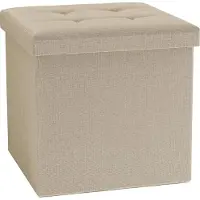 VCM Stoff Sitztruhe Sitzbank Hocker Boxas