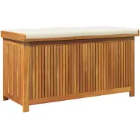 vidaXL Outdoor-Kissenbox 113x50x60,5 cm Massivholz Akazie