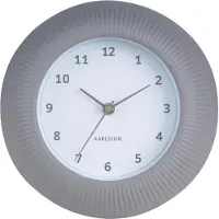 Karlsson - Wanduhr Tender Rib - Warmes Grau - Ø25cm
