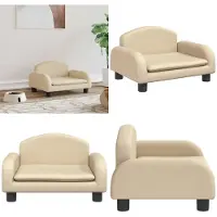 vidaXL Hundebett Creme 50x40x30 cm Stoff - Hundebett - Hundebetten - Hundesofa - Haustiersofa