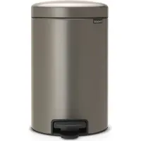 Brabantia NewIcon Tretmülleimer 12 L - Platinum