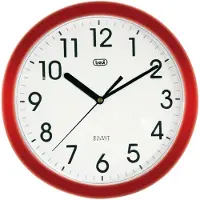 Trevi OM3301, Wand, Quarzuhr, Kreis, Rot, Weiß, AA, 25 cm