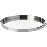 Stelton - Arne Jacobsen Cylinda Serviertablett Ø33.5 cm (Edelstahl)