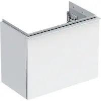 Geberit iCon Unterschrank für Handwaschbecken, 1 Schublade, 52x41,5x30,7 cm, 502302, 502.302.01.1, Farbe: Front/Korpus: weiß/lackiert hochglänzend, Griff: weiß/pulverbeschichtet matt