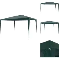vidaXL Partyzelt 3x4 m PE Grün - Pavillons & Partyzelte