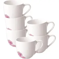 Villeroy & Boch Rose Garden Mokka-/Espressoobertasse 6er Set 70ml