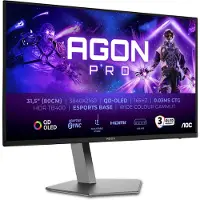 AOC AGON PRO AG326UD, 80 cm (31.5"), 3840 x 2160 Pixel, 4K Ultra HD, QD-OLED, 0,03 ms, Schwarz
