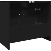 vidaXL Waschbeckenunterschrank Schwarz 63x29x55 cm Holzwerkstoff
