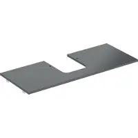 Geberit Waschtisch-Platte One 120x2x47cm, AS mi, SZ, Marmor sw/matt