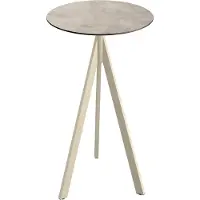 Veba Infinity Tripod Stehtisch Sand frame + Moonstone HPL Ø70 cm