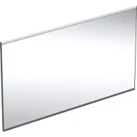 Geberit Option Plus Square Badspiegel 120 cm in schwarz matt mit direkter und indirekter Beleuchtung