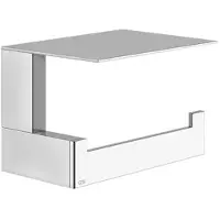 Gessi Rettangolo Accessoires WC-Papierrollenhalter mit Deckel, Wandmontage, 20849