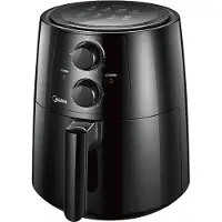 Midea MF-TN35A2 Friteuse Single 3,5 L Unabhängige 1400 W Heissluftfritteuse Schwarz