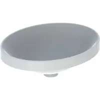 Geberit Einbauwaschtisch VariForm w K-Tect, 50x40cm, o. Hahnl., o. ÜL, ov.