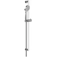 Gessi Emporio Brausestangen Set mit Antikalk-Handbrause aus Kunststoff 1-Strahlart und Brauseschlauc