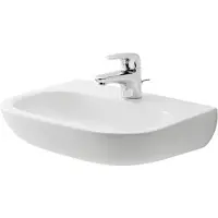 Duravit Handwaschbecken D-Code Med 45x34cm, m HL, o. ÜL, we., m Hahnl.