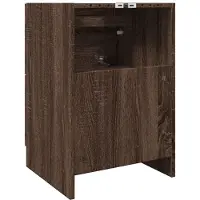 vidaXL Waschbeckenunterschrank Braun Eichen-Optik 40x37x59 cm