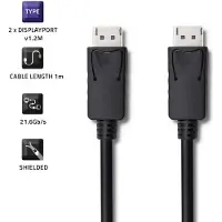 Qoltec 50374, 3 m, DisplayPort, DisplayPort, Männlich, Männlich, 5120 x 2880 Pixel