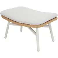Ebuy24 Bille Hocker mit Kissen beige, natur, grau.