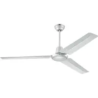 WESTINGHOUSE Deckenventilator Industrial silber leise 142cm , Industrial, Grau, für Wohnzimmer, Metall, Modern