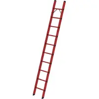 Günzburger Steigtechnik Sprossen-Anlegeleiter GFK ohne Traverse 10 Sprossen - 036010