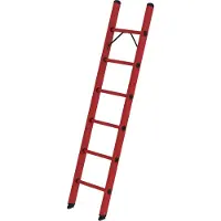 Günzburger Steigtechnik Sprossen-Anlegeleiter GFK ohne Traverse 6 Sprossen - 036006