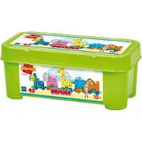 Ecoiffier Maxi Zoo Eisenbahn-Set 42-teilig