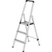 MUNK Günzburger Steigtechnik MUNK Stufenstehleiter ML einseitig begehbar 3 Stufen