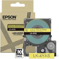 Epson Soft Yellow/Gray 12mm LK-4YAS