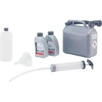 Al-Ko Starter-Set für Benzinrasenmäher (bestehend aus 1 x 5 l Benzinkanister, 1 x Motor-Öl-Service-Set, 2 x Motor-Öl)