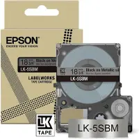 Epson LK-5SBM, Schwarz, Silber, Wärmeübertragung, LabelWorks LW-C410, 1,8 cm, 1 Stück(e), 70 mm
