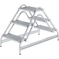 MUNK Günzburger Steigtechnik MUNK Aluminium Arbeitspodest 2x3 Stufen