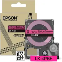 Epson LabelWorks LK-4PBF - Schwarz auf Fluoreszierend - Rolle (1,2 cm x 5 m) 1 Kassette(n) Hängebox - Bandkassette - für LabelWorks LW-C410, LW-C610