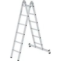 Munk Klappleiter 2-teilig mit nivello-Traverse 2x6 Sprossen